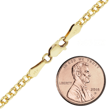 Load image into Gallery viewer, Herald Sq. Semi-Solid Rolo Bracelet in 14K Yellow Gold