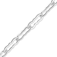 Load image into Gallery viewer, Bulk / Spooled Flat Krinkle Chain in 14K White Gold (1.50 mm)