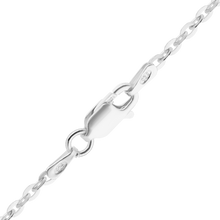 Load image into Gallery viewer, Flat Soho Rolo Chain Necklace in Sterling Silver