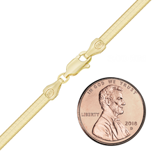 Load image into Gallery viewer, Hudson Herringbone Bracelet in 14K Yellow Gold