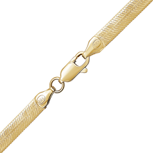 Load image into Gallery viewer, Flexible Hudson Herringbone Necklace in 14K Yellow Gold