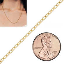 Load image into Gallery viewer, Special Order Only: Bulk / Spooled Diamond Cut Elongated Semi-Solid Cable Chain in Gold