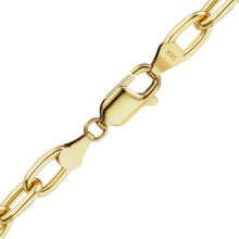 Load image into Gallery viewer, Houston St. Semi-Solid Cable Anklet in 18K Yellow Gold