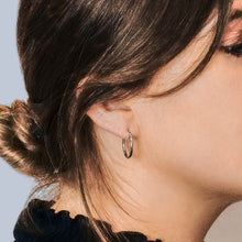 Load image into Gallery viewer, The Sylvan Hoop in Sterling Silver