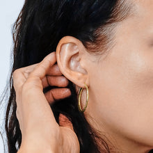 Load image into Gallery viewer, The Sylvan Hoop in 14K Yellow Gold