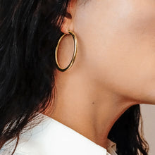 Load image into Gallery viewer, The Bridge Street Hoop in 14K Yellow Gold