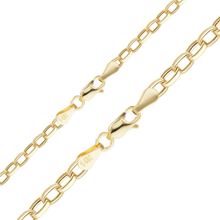 Load image into Gallery viewer, Herald Sq. Semi-Solid Oval Rolo Bracelet in 14K Yellow Gold