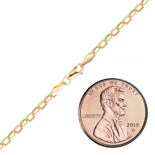 Load image into Gallery viewer, Herald Sq. Semi-Solid Oval Rolo Necklace in 14K Yellow Gold