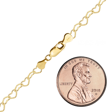 Load image into Gallery viewer, Finished Classic Heart Bracelet in 14K Gold-Filled