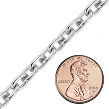 Load image into Gallery viewer, Bulk / Spooled Heavy Round Cable Chain in Sterling Silver (0.80 mm - 8.50 mm)