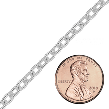 Load image into Gallery viewer, Bulk / Spooled Heavy Textured Cable Chain in Sterling Silver (0.90 mm - 7.50 mm)