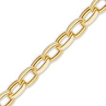Load image into Gallery viewer, Bulk / Spooled Semi-Solid Oval Rolo Chain in 14K Yellow Gold (2.10 mm - 3.20 mm)