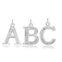 Load image into Gallery viewer, ITI NYC Pro Caption in Sterling Silver (16mm) (100% Polished with Bail - Includes CZs)