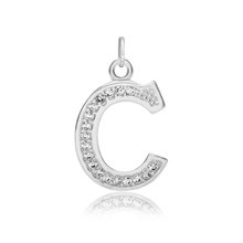 Load image into Gallery viewer, ITI NYC Pro Caption in Sterling Silver (16mm) (100% Polished with Bail - Includes CZs)