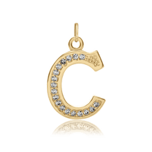 Load image into Gallery viewer, ITI NYC Pro Caption in Sterling Silver (16mm) (100% Polished with Bail - Includes CZs)