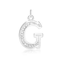 Load image into Gallery viewer, ITI NYC Pro Caption in Sterling Silver (16mm) (100% Polished with Bail - Includes CZs)