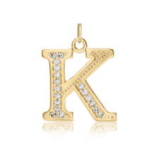 Load image into Gallery viewer, ITI NYC Pro Caption in Sterling Silver (16mm) (100% Polished with Bail - Includes CZs)