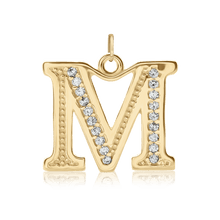 Load image into Gallery viewer, ITI NYC Pro Caption in Sterling Silver (16mm) (100% Polished with Bail - Includes CZs)