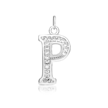 Load image into Gallery viewer, ITI NYC Pro Caption in Sterling Silver (16mm) (100% Polished with Bail - Includes CZs)