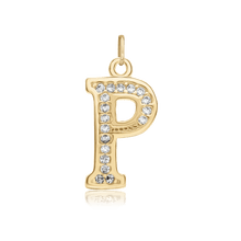 Load image into Gallery viewer, ITI NYC Pro Caption in Sterling Silver (16mm) (100% Polished with Bail - Includes CZs)