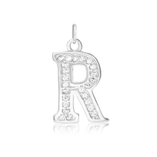 Load image into Gallery viewer, ITI NYC Pro Caption in Sterling Silver (16mm) (100% Polished with Bail - Includes CZs)