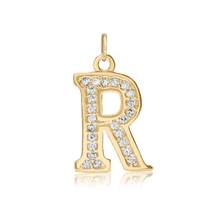 Load image into Gallery viewer, ITI NYC Pro Caption in Sterling Silver (16mm) (100% Polished with Bail - Includes CZs)