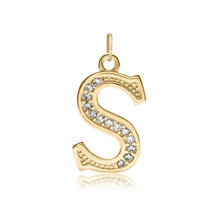 Load image into Gallery viewer, ITI NYC Pro Caption in Sterling Silver (16mm) (100% Polished with Bail - Includes CZs)