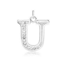 Load image into Gallery viewer, ITI NYC Pro Caption in Sterling Silver (16mm) (100% Polished with Bail - Includes CZs)