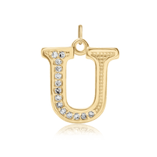 Load image into Gallery viewer, ITI NYC Pro Caption in Sterling Silver (16mm) (100% Polished with Bail - Includes CZs)