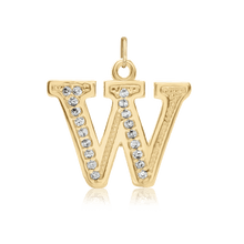 Load image into Gallery viewer, ITI NYC Pro Caption in Sterling Silver (16mm) (100% Polished with Bail - Includes CZs)