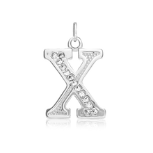 Load image into Gallery viewer, ITI NYC Pro Caption in Sterling Silver (16mm) (100% Polished with Bail - Includes CZs)