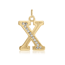 Load image into Gallery viewer, ITI NYC Pro Caption in Sterling Silver (16mm) (100% Polished with Bail - Includes CZs)