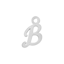 Load image into Gallery viewer, Script Initials with 1 Jump Ring (7 mm)