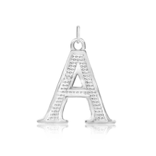 Load image into Gallery viewer, ITI NYC Pro Caption Bold with Beaded Design in Sterling Silver (15mm) (100% Polished with Bail)