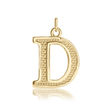 Load image into Gallery viewer, ITI NYC Pro Caption Bold with Beaded Design in 14K Gold (15mm) (100% Polished with Bail)