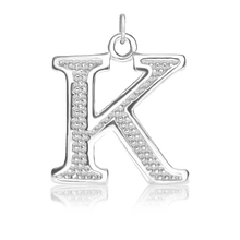 Load image into Gallery viewer, ITI NYC Pro Caption Bold with Beaded Design in Sterling Silver (15mm) (100% Polished with Bail)