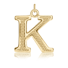 Load image into Gallery viewer, ITI NYC Pro Caption Bold with Beaded Design in 14K Gold (15mm) (100% Polished with Bail)