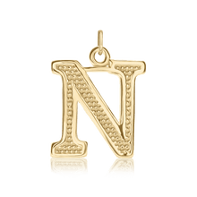 Load image into Gallery viewer, ITI NYC Pro Caption Bold with Beaded Design in Sterling Silver (15mm) (100% Polished with Bail)