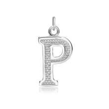 Load image into Gallery viewer, ITI NYC Pro Caption Bold with Beaded Design in Sterling Silver (15mm) (100% Polished with Bail)