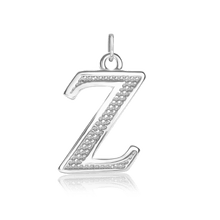 Load image into Gallery viewer, ITI NYC Pro Caption Bold with Beaded Design in Sterling Silver (15mm) (100% Polished with Bail)