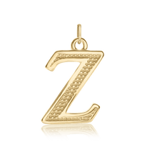 Load image into Gallery viewer, ITI NYC Pro Caption Bold with Beaded Design in 14K Gold (15mm) (100% Polished with Bail)