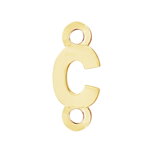 Load image into Gallery viewer, Block Initials with 2 Jump Rings (11 mm)