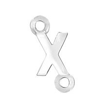 Load image into Gallery viewer, Block Initials with 2 Jump Rings (11 mm)