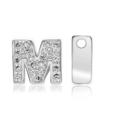 Load image into Gallery viewer, ITI NYC Campton Extra Bold Slider in Sterling Silver (Hole:1mm) (6mm) (100% Polished)
