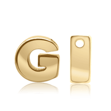 Load image into Gallery viewer, ITI NYC Campton Extra Bold Slider in 14K Gold (Hole:1mm) (6mm) (100% Polished)