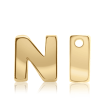 Load image into Gallery viewer, ITI NYC Campton Extra Bold Slider in 14K Gold (Hole:1mm) (6mm) (100% Polished)