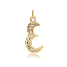 Load image into Gallery viewer, ITI NYC Fancy Pro Caption in Sterling Silver (16mm) (100% Polished with Bail - Includes CZs)