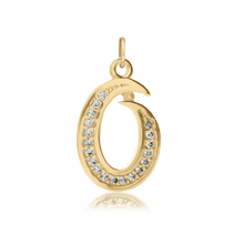 Load image into Gallery viewer, ITI NYC Fancy Pro Caption in Sterling Silver (16mm) (100% Polished with Bail - Includes CZs)