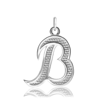 Load image into Gallery viewer, ITI NYC Fancy Pro Caption Bold with Beaded Design in 14K Gold (17mm) (100% Polished with Bail)