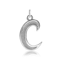 Load image into Gallery viewer, ITI NYC Fancy Pro Caption Bold with Beaded Design in 14K Gold (17mm) (100% Polished with Bail)